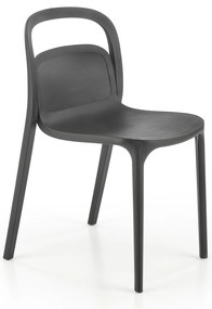 Scaun din plastic negru K490