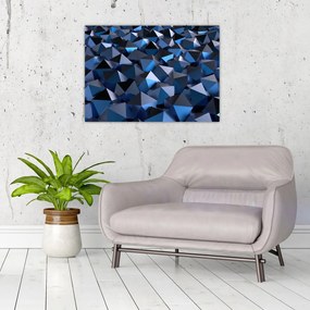 Tablou pe sticlă cu abstracție (70x50 cm)