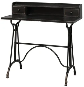 Birou din metal, cu aspect vintage, Henri