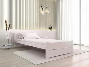 Pat IKAROS DOUBLE 80 x 200 cm, albă Saltea: Matrace Sommera 18 cm, Somiera: cu somiera din laturi