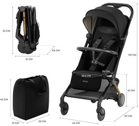 Cărucior de copii KINDERKRAFT SELECT PILOT 2 negru