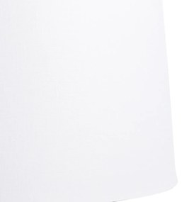 Abajur din in alb 45 cm
