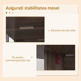 HOMCOM Masa Plianta de Luat Masa, Masa cu Panouri Rabatabile | Aosom Romania