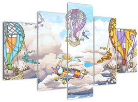 Tablou - Expediție în nori (150x105 cm)