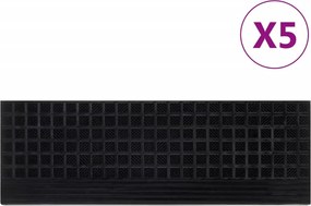 vidaXL Trepte de scară, 5 buc., 25x75 cm, cauciuc