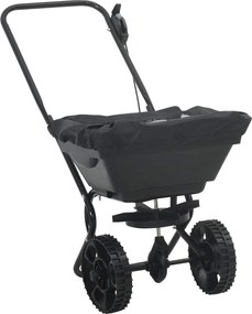 vidaXL Împrăștietor Negru 82 x 46 x 75 cm PVC și Oțel