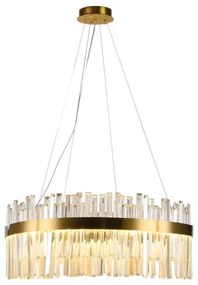 Lustră LED dimabilă pe cablu LED/110W/230V 3000-6500K auriu + telecomandă