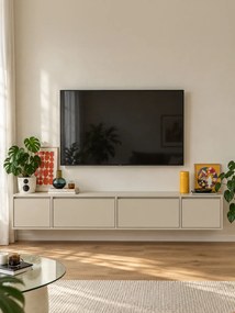Comodă TV suspendată cu patru uși Zolia 180 cm - casmir