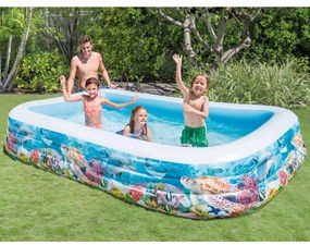 Intex Piscina Center Family Pool, 305x183x56 cm, design marin