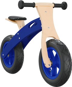 vidaXL Bicicletă echilibru de copii, cauciucuri pneumatice, albastru