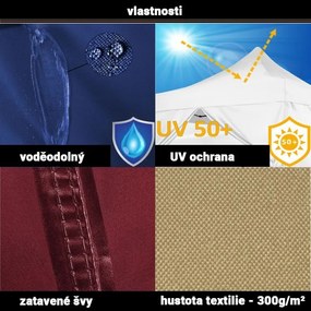 Cort de petrecere în grădină INSTENT PRO, 3 x 6, foarfecă, n