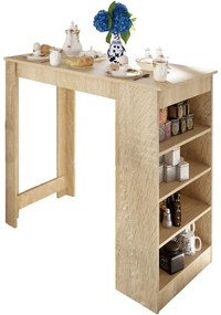 Masă de bar AUSTEN, stejar sonoma