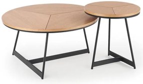 Masă de cafea Kami (Lemn natural + Negru). 1049024