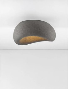 Plafoniera design modern, Stone Gray, AERE, L 50cm