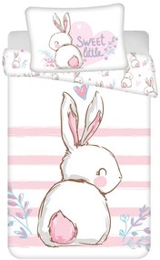Iepure Sweet lenjerie de pat pentru copii 100x135 cm, 40x60 cm