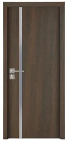 Usa Interior din MDF Novo Doors ND04 LUX PREMIUM, Cadru din Lemn Masiv, KIT COMPLET, Toc Reglabil de 10 CM INCLUS, Plinta pe Ambele Parti (Culoare: