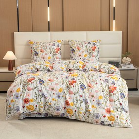 Lenjerie de pat din microfibra WILDFLOWERS colorata Dimensiune lenjerie de pat: 70 x 90 cm | 140 x 220 cm