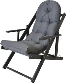 Șezlong de gradina BORNEO, antracit