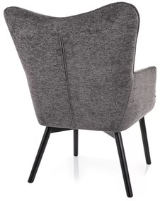Fotoliu Carmen gri/negru mat Raven15