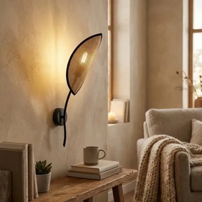 Aplică LOTUS 1xE14/10W/230V negru/bej