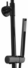 Set de dus cu termostat Lungo negru metalic