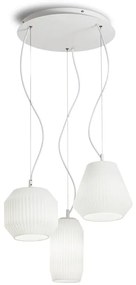 Lustra cu 3 pendule design modern ORIGAMI SP3, alb 198095