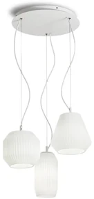 Lustra cu 3 pendule design modern ORIGAMI SP3, alb 198095