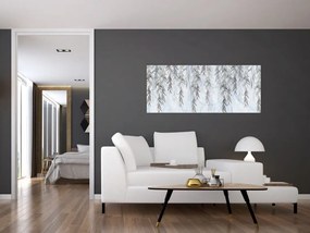 Tablou - Crenguțe de salcie fundal albastru (120x50 cm)