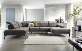 Colțar lemn masiv Formă U Bergamo 350x201cm Personalizabil