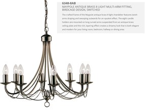 Candelabru traditional stil clasic Maypole alama 8L 6348-8AB SRT