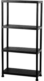 Raft din plastic cu 4 rafturi, 60 x 30 x 138 cm
