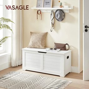 Vasagle Ladă pentru șezut TANJA, 100x40x46cm, albă