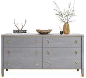 Comodă în dormitor gri în stil art nouveau DEPRIMO 17127 by Deprimo