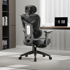 RESIGILAT- Scaun ergonomic, Sezut Translatie, cotiere 9D, tetiera 6D, suport lombar reglabil, spătar reglabil inaltime, pivotant, suport picioare, sezut buretat, Negru