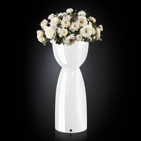 Aranjament floral elegant, design LUX VIENNA IN SHINY VASE, alb 1141249.95