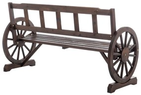 Bancă de grădină, maro, SABA TYPE 2, M