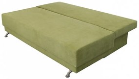 Canapea extensibila Roma Lux Green 205x90x86 cm, cu lada de depozitare