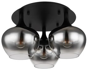Lustră aplicată MAXY 3xE27/40W/230V negru Globo 15548-3D