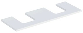 Blat pentru lavoar Geberit One cu decupaj dublu 135 cm alb mat