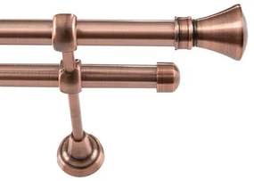 Galerie dubla PRINCE ,grosime 19mm, cupru (Alege marime: 300 cm)