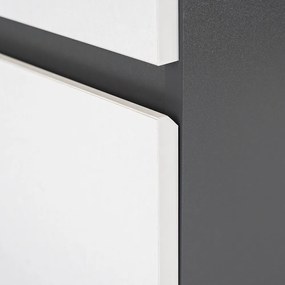 Mobilier complet de baie Vario Forte 60 antracit-alb