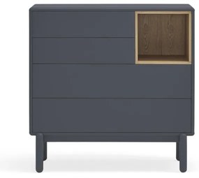 Comodă joasă de culoare gri închis 90x90 cm Corvo - Teulat