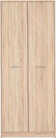 Dulap NEPO PLUS, stejar sonoma, PAL, cu 2 usi, 80x55x197 cm