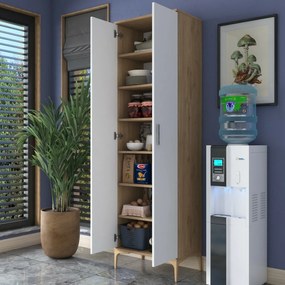 Dulap Jeny Walnut and White