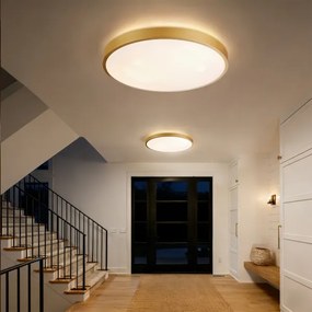 Brilagi - Corp de iluminat LED dimabil GLASS POOL DOUBLE, 80W/230V, 60 cm, auriu + telecomandă