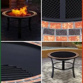 Deuba Semineu Fuoco Ø76 cm - mozaic