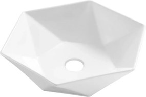 Lavoar pe blat alb Invena Naksos 54 cm