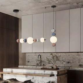 Lustra LED cu ceramica multicolora DAZZ