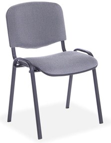 Scaun de conferinta Viva, picioare negre, gri