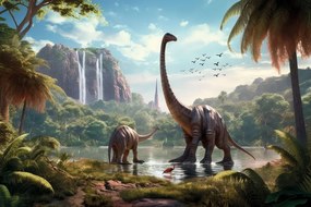 Tapet autoadeziv peisajul nedescoperit ale dinozaurilor